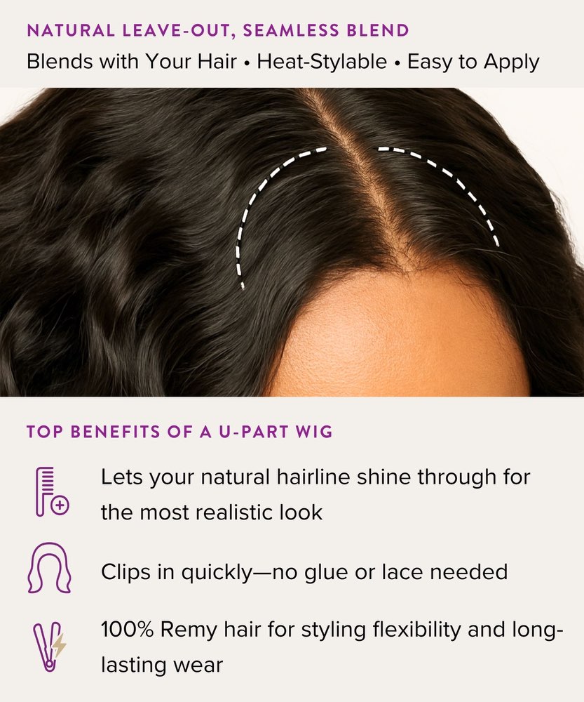 Wavy U-Part Wig