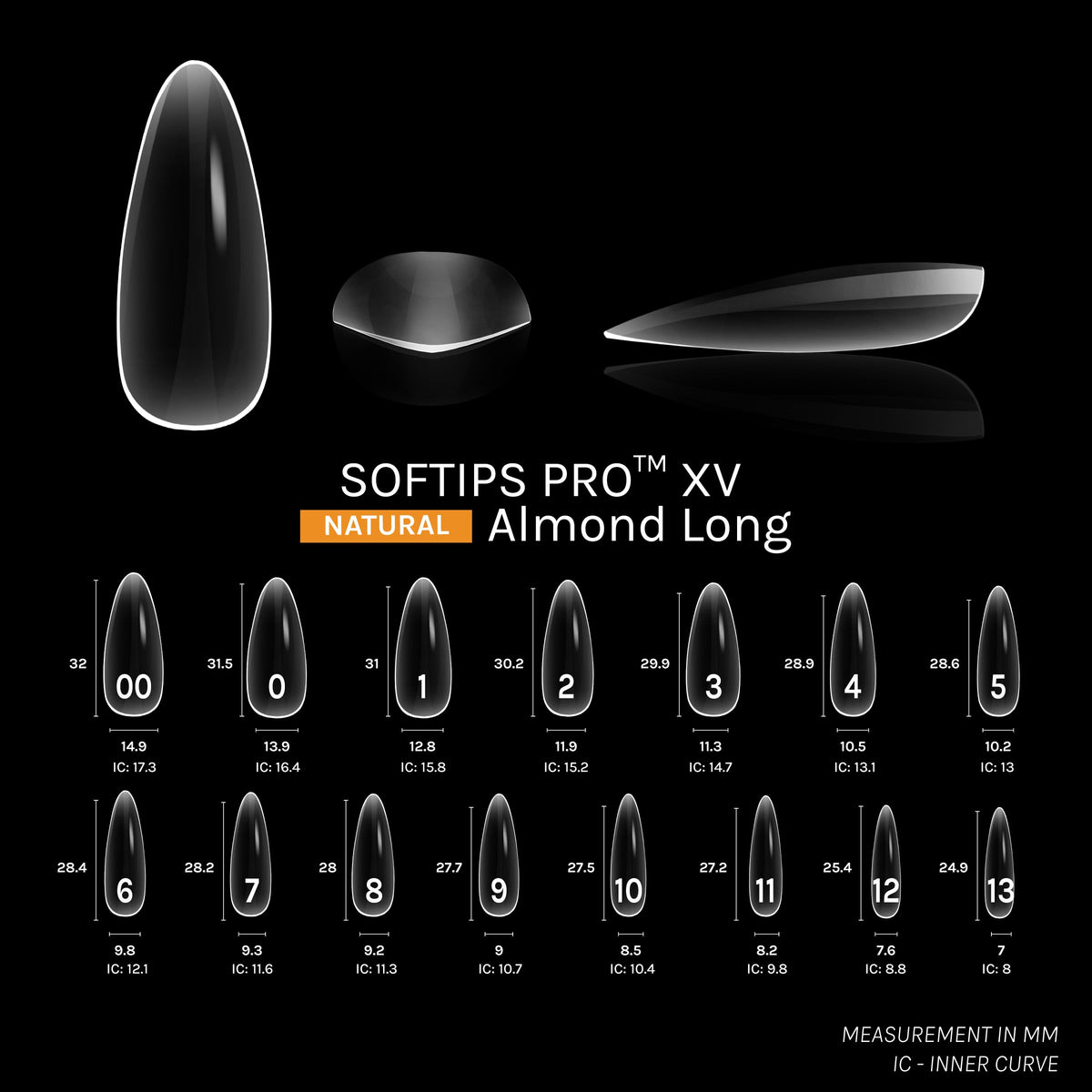 SOFTIPS PRO™ XV NATURAL - ALMENDRA LARGA