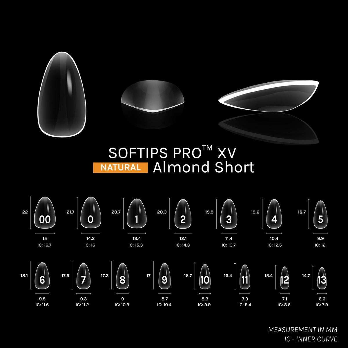 SOFTIPS PRO™ XV NATURAL - ALMENDRA CORTA