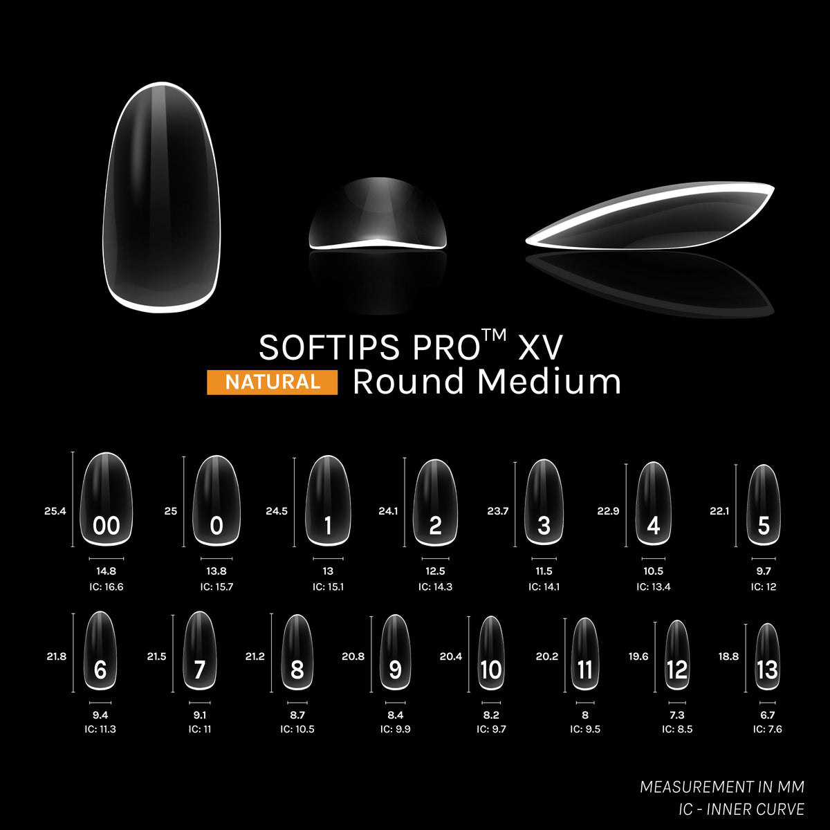 SOFTIPS PRO™ XV NATURAL - REDONDO MEDIANO