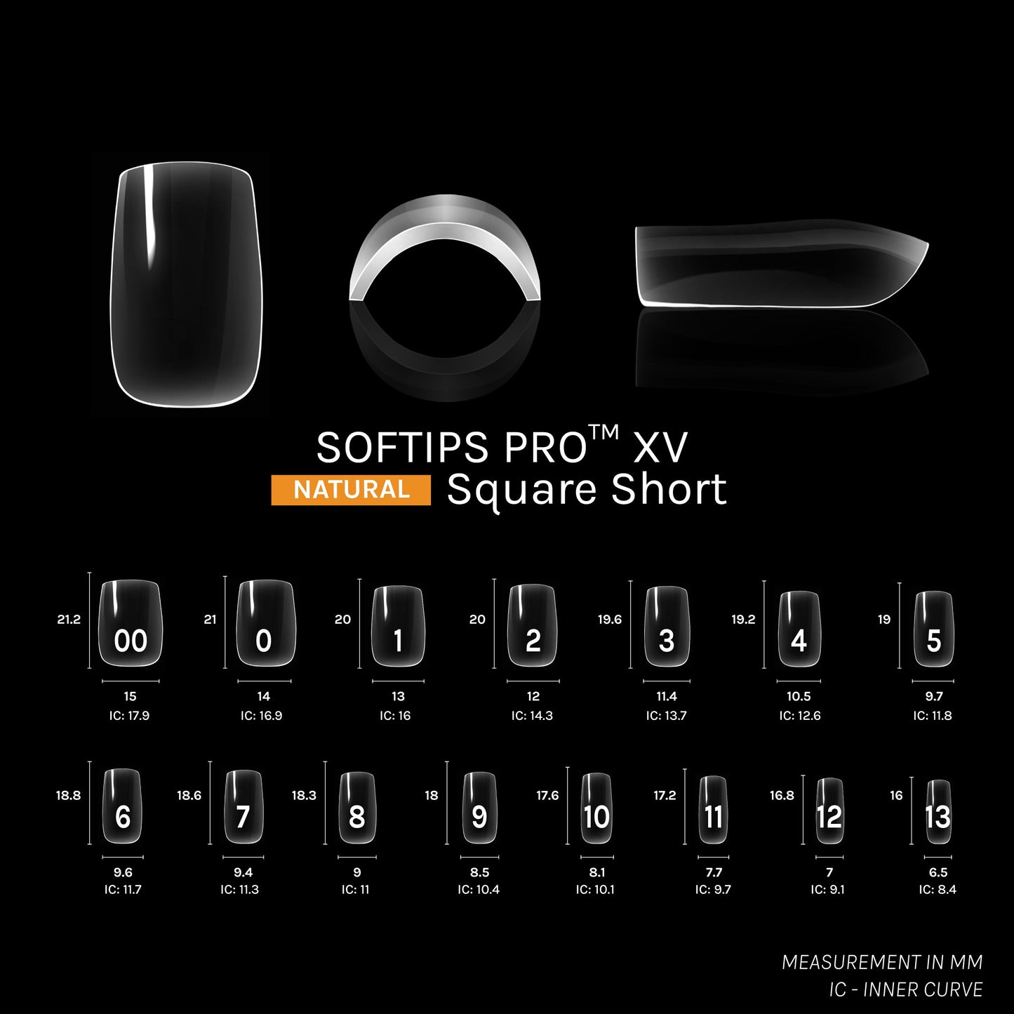 SOFTIPS PRO™ XV NATURAL - SQUARE SHORT
