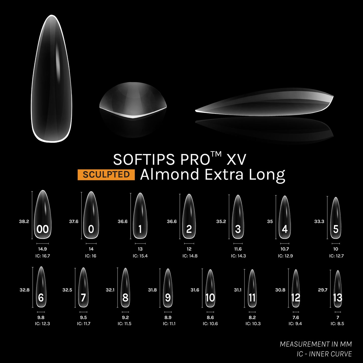 SOFTIPS PRO™ XV SCULPTED - ALMOND XL