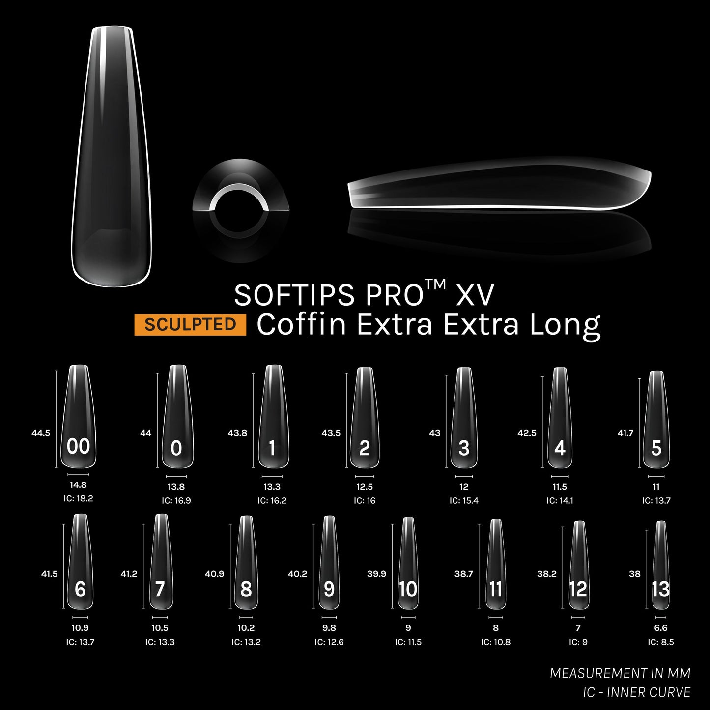 SOFTIPS PRO™ XV SCULPTED - COFFIN XXL