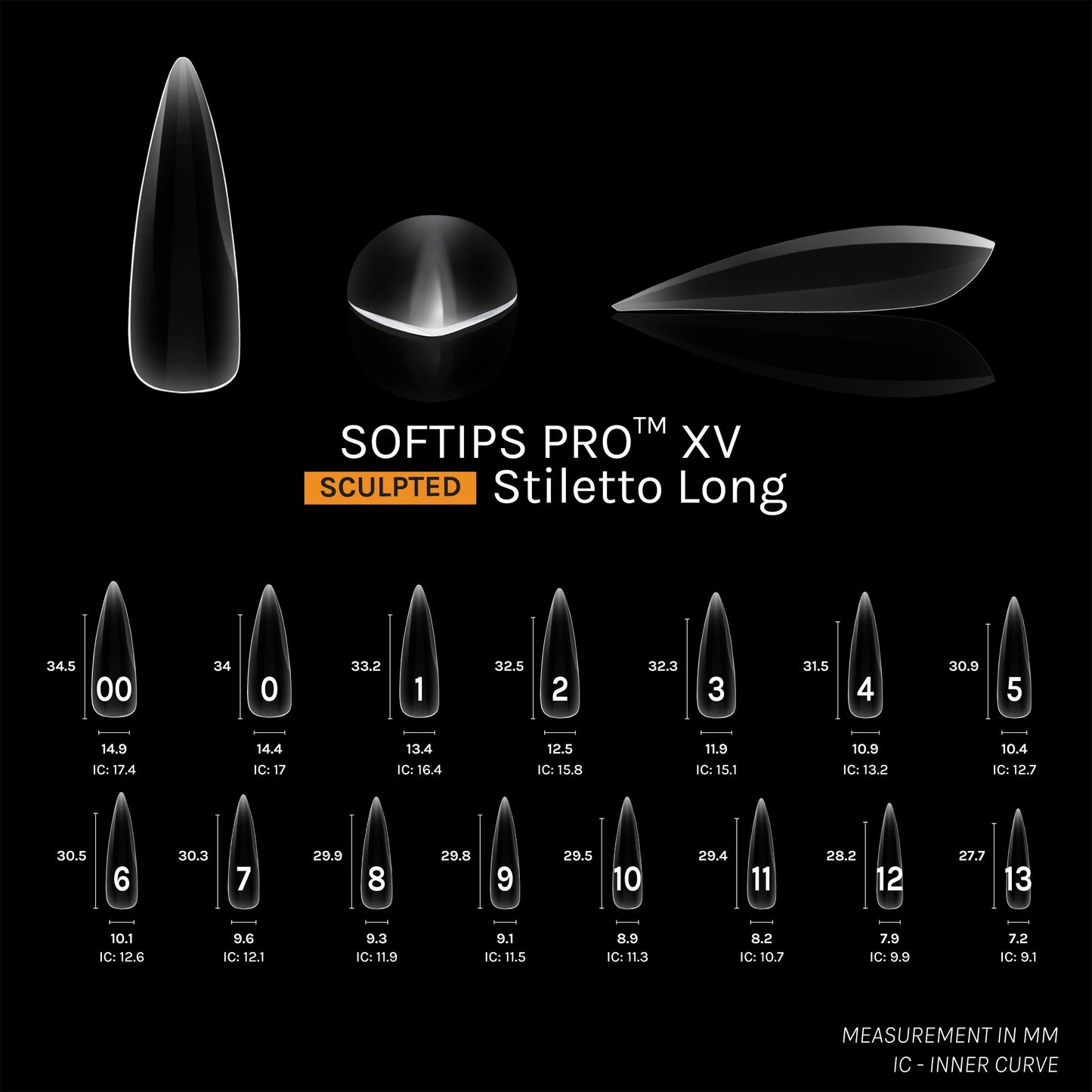 SOFTIPS PRO™ XV SCULPTED - STILETTO LONG