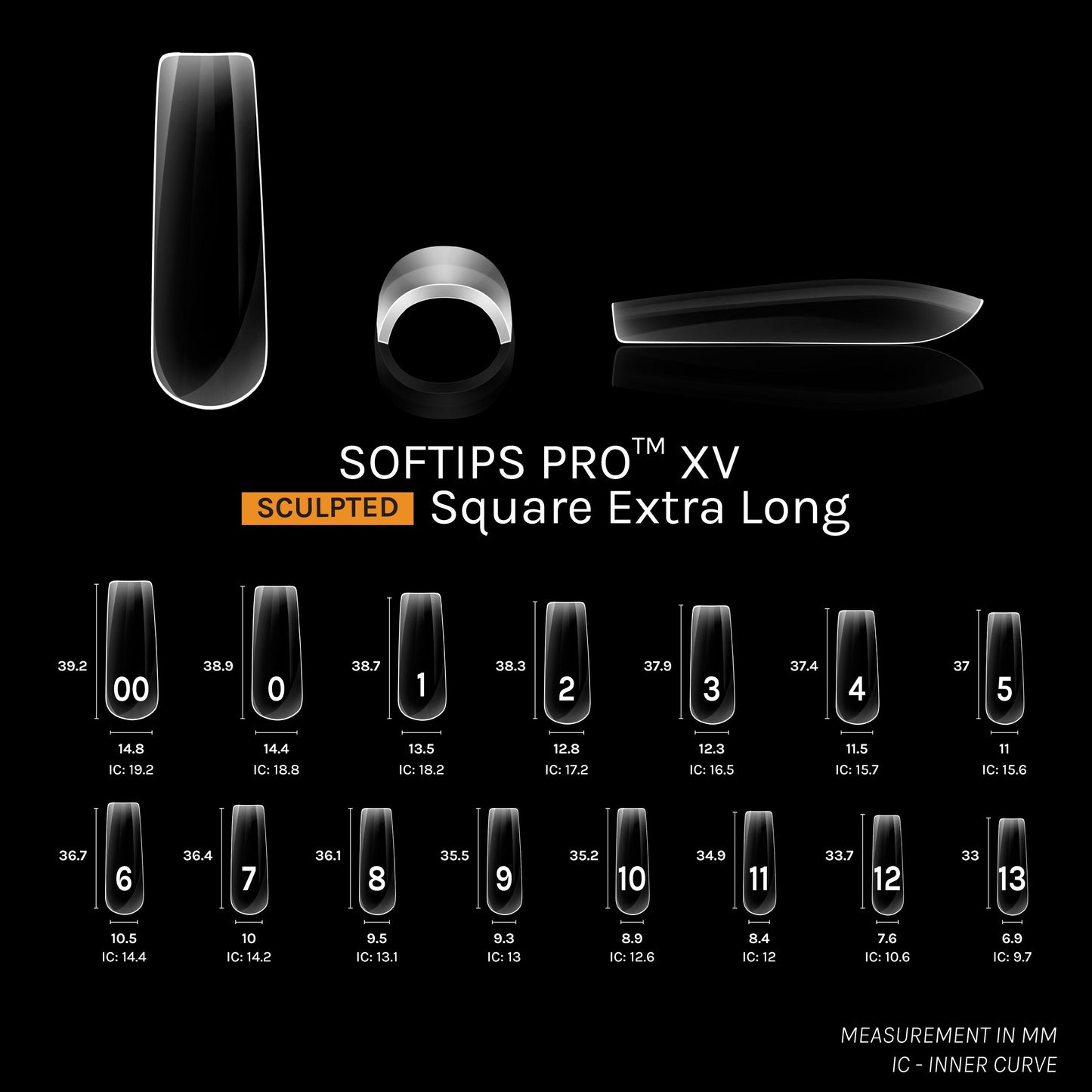 SOFTIPS PRO™ XV SCULPTED - SQUARE XL