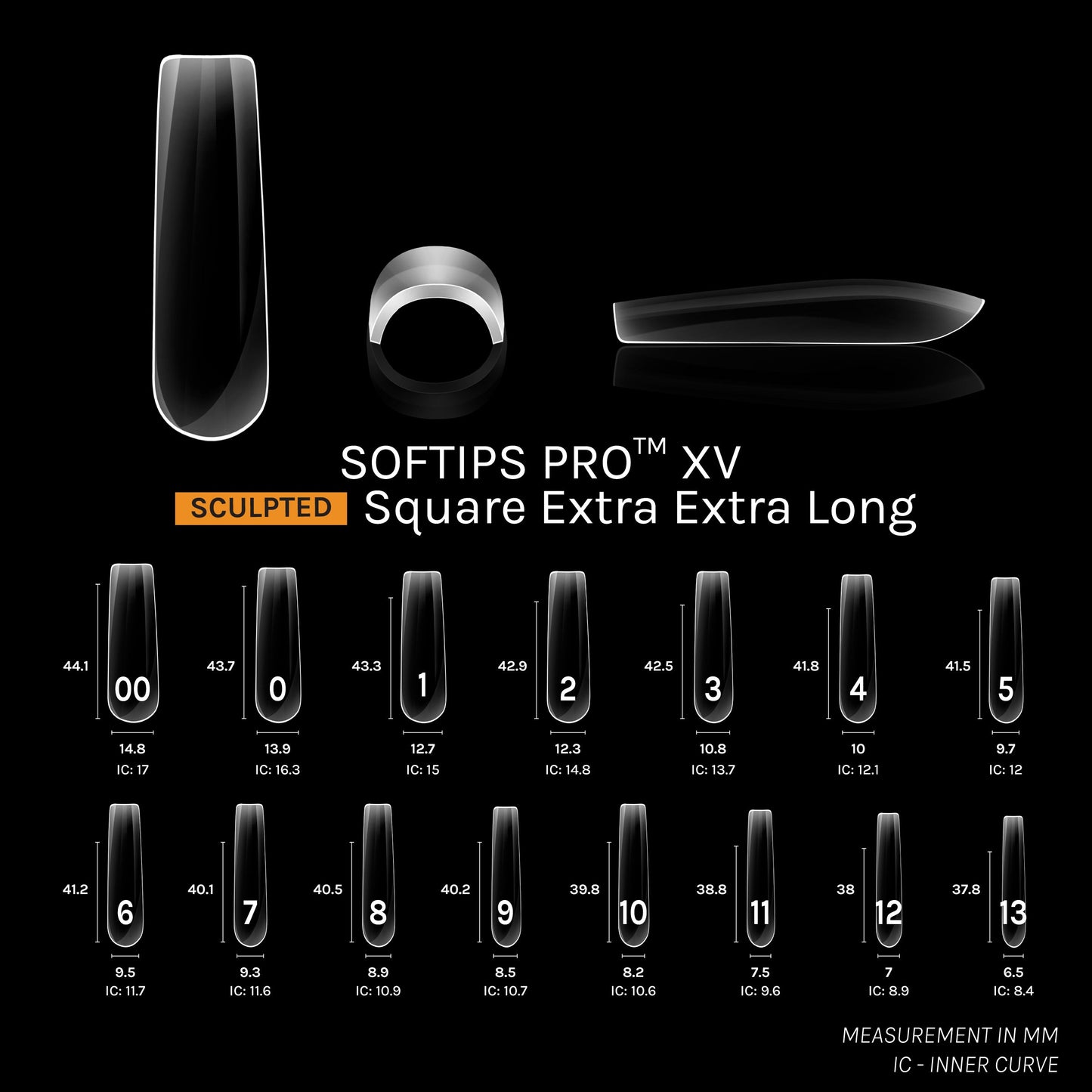 SOFTIPS PRO™ XV SCULPTED - SQUARE XXL