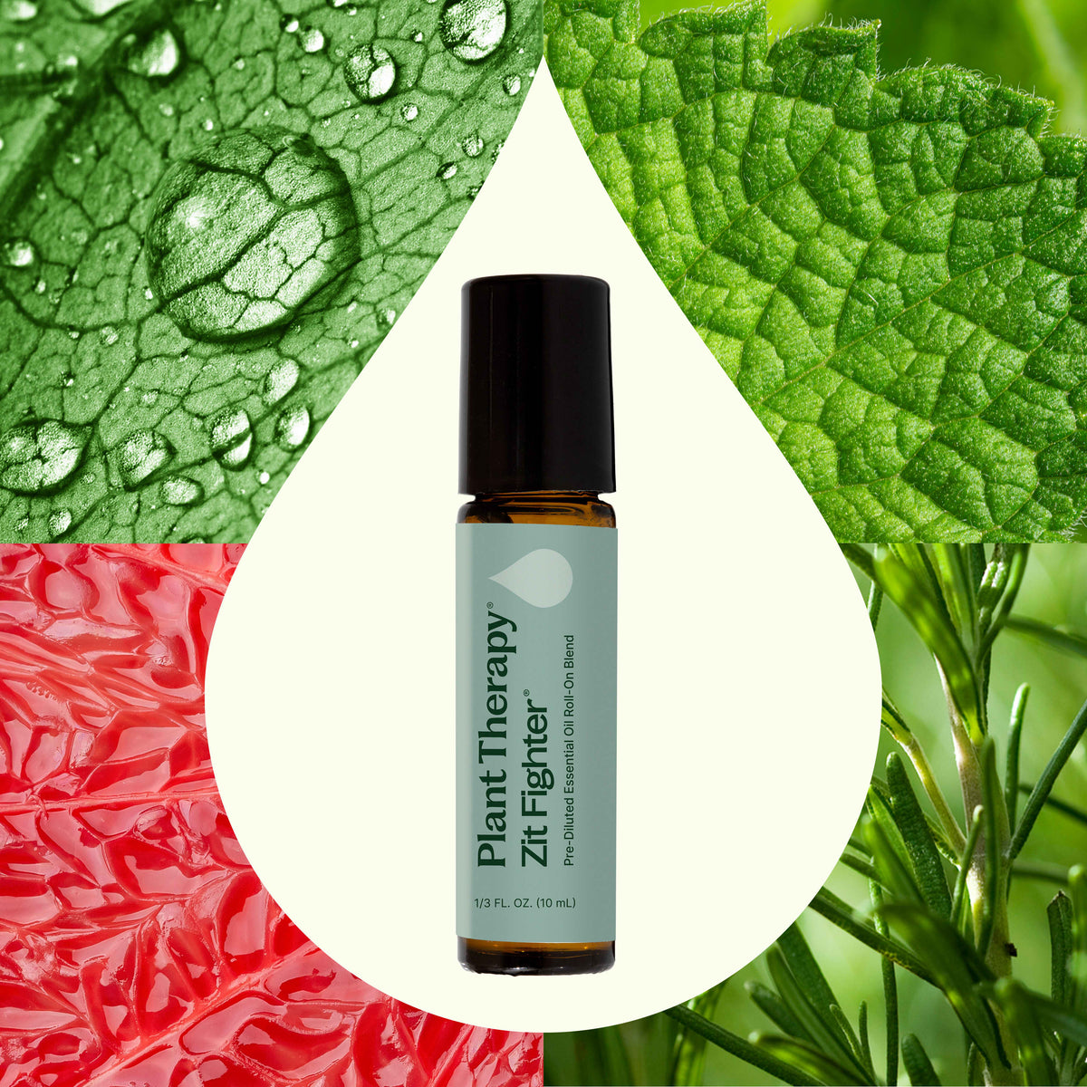 Mezcla de aceites esenciales Zit Fighter prediluida en roll-on