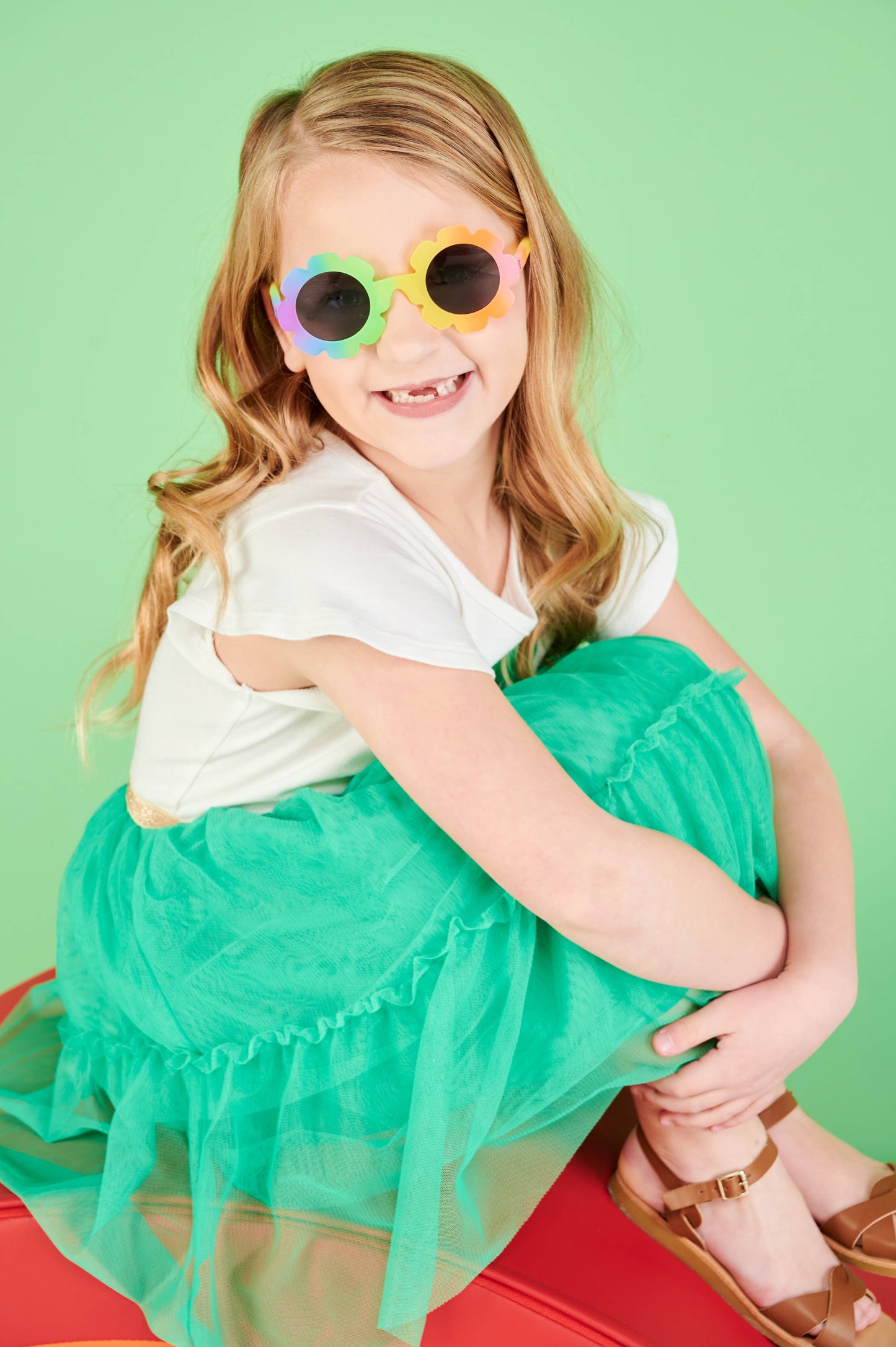 Babiators - Baby Sunglasses Original Flower: Flower Power | Smoke Lenses: Ages 6+