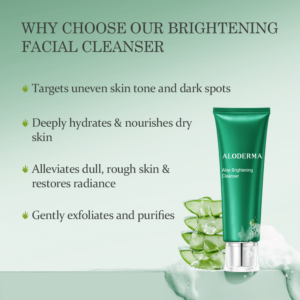 Limpiador facial iluminador con aloe