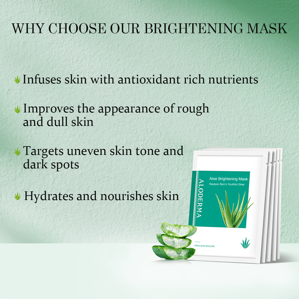 Mascarilla iluminadora de aloe (caja de 5)