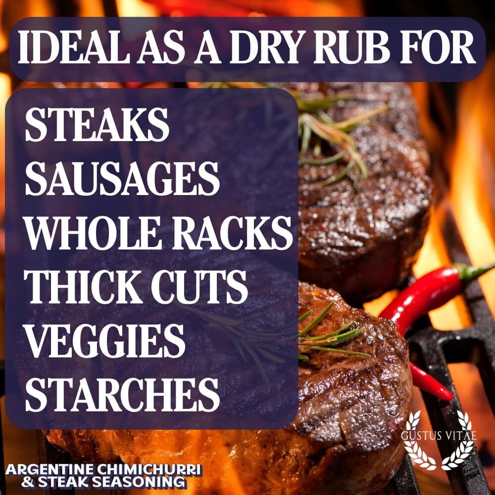 Chimichurri argentino y condimento para bistec
