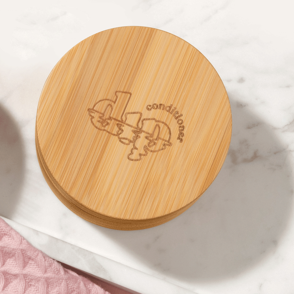 Estuche grande de viaje para acondicionador con posavasos