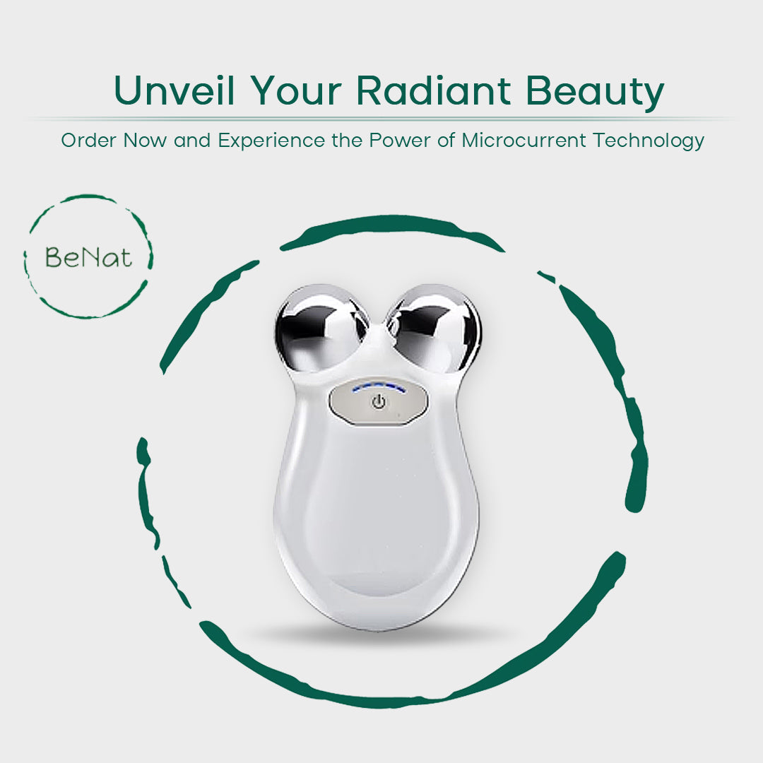 Masajeador facial tonificador de microcorriente