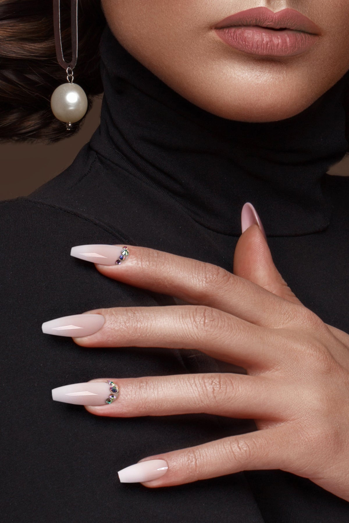 Mousse de fresa | Uñas postizas suaves y duraderas
