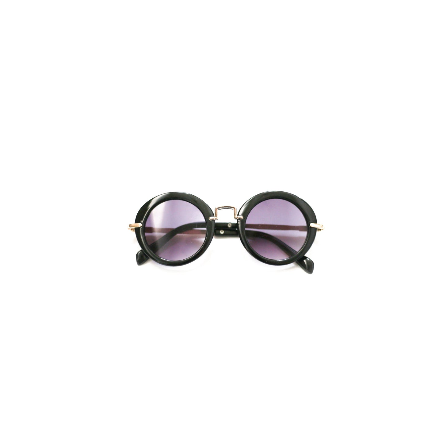 Lunettes de soleil rondes noires