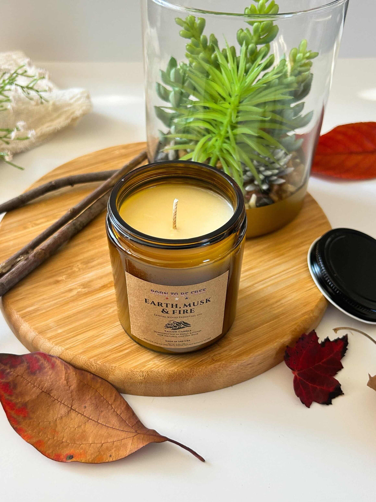 Earth Musk & Fire Tallow Candle
