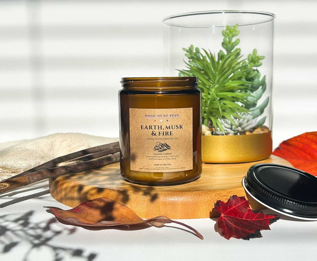 Earth Musk & Fire Tallow Candle