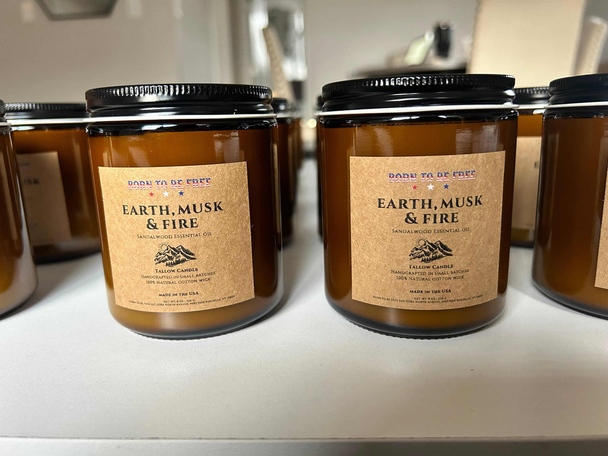 Earth Musk & Fire Tallow Candle