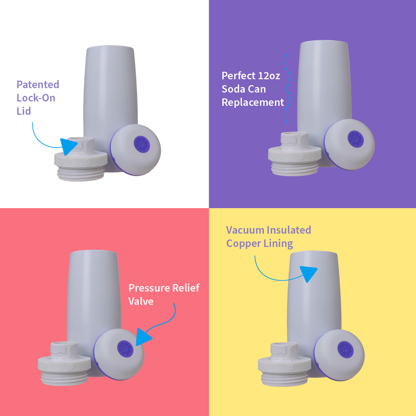 12oz Steel Vacuum Insulated Bottle- Holiday Deal!