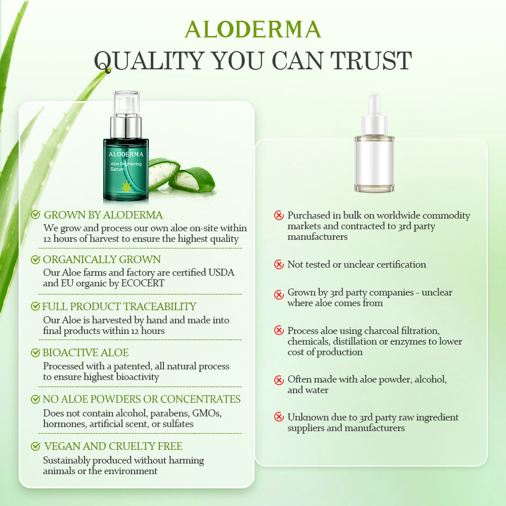 Suero iluminador de aloe