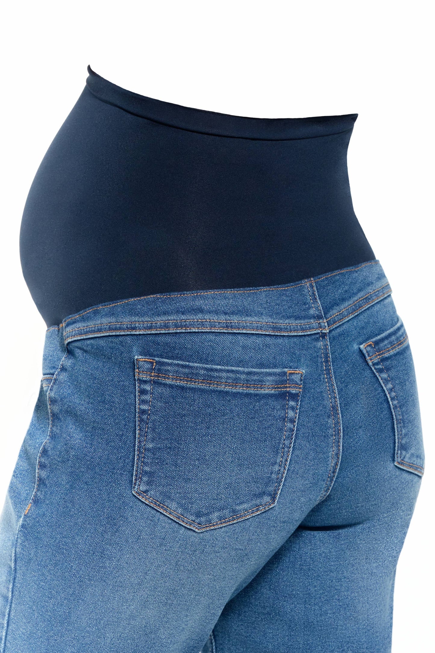 1822 Denim - 28" Maternity Boyfriend Jean w/ Bellyband in Erin