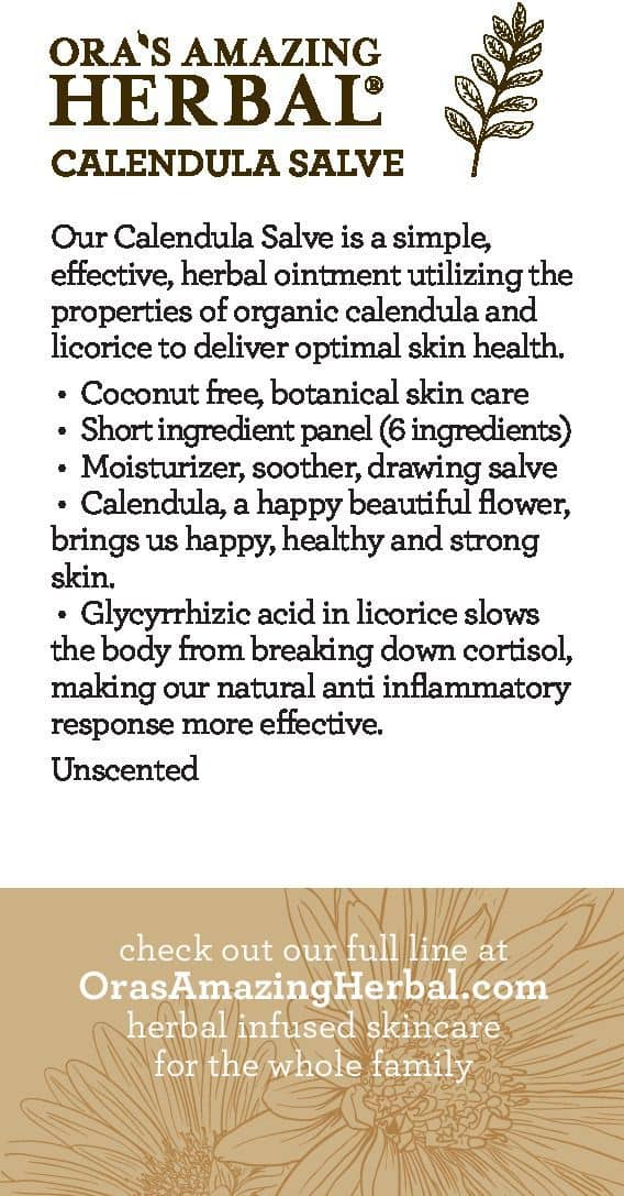 Calendula Salve, Coconut Free Draw Salve with Licorice Root