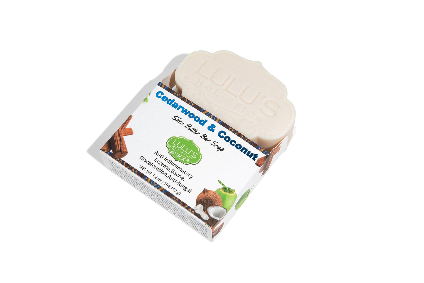 Cedarwood Coconut Shea Butter Soap Bar – Nourishing, Hydrating Body Cleanser