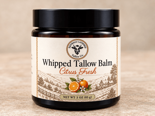 Citrus Fresh Whipped Tallow Balm | Nourishing Skin Moisturizer