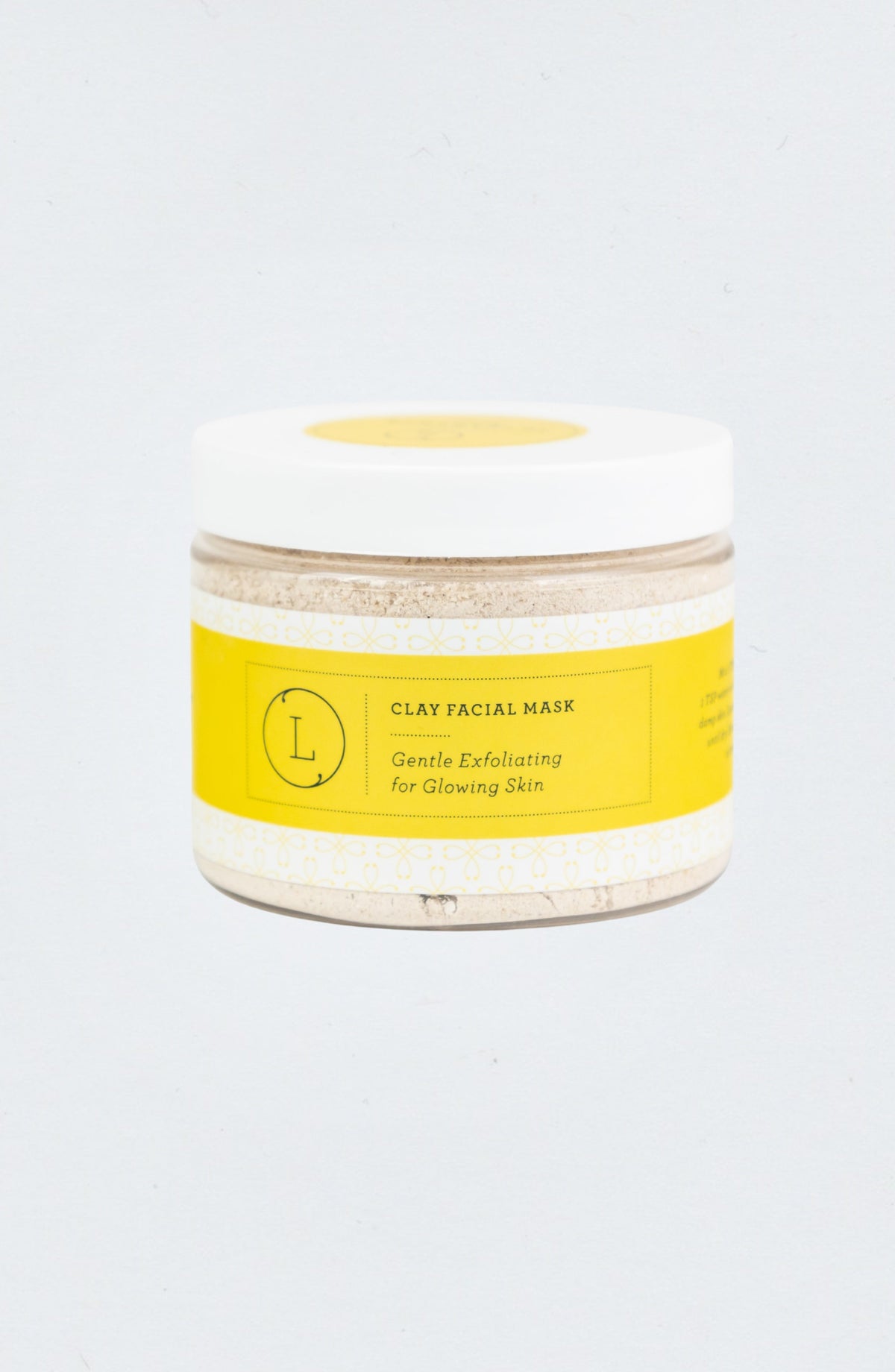 Mascarilla facial de arcilla natural, mascarilla exfoliante, mascarilla para una piel radiante