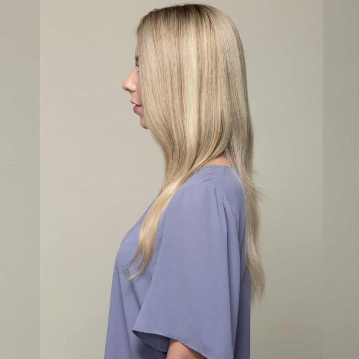 Clio 14 M | Topper de cabello humano Remy (anudado a mano)