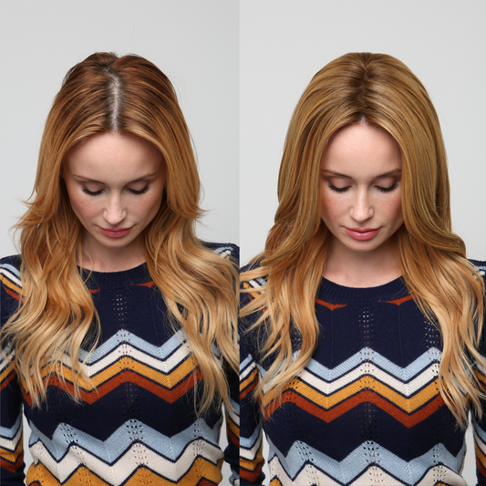 Clio 14 S | Hand-Tied Synthetic Hair Topper (Heat-Friendly)