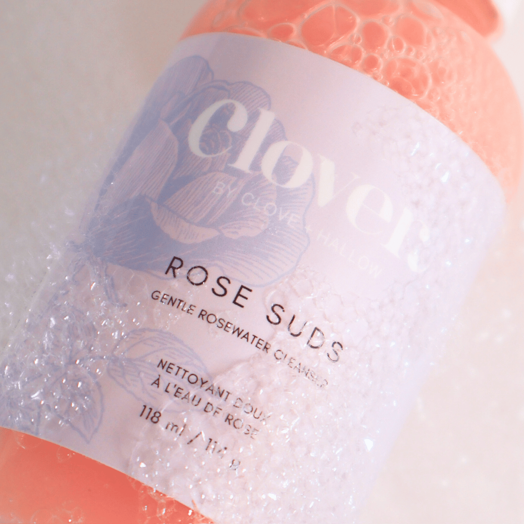 Limpiador suave de agua de rosas Rose Suds