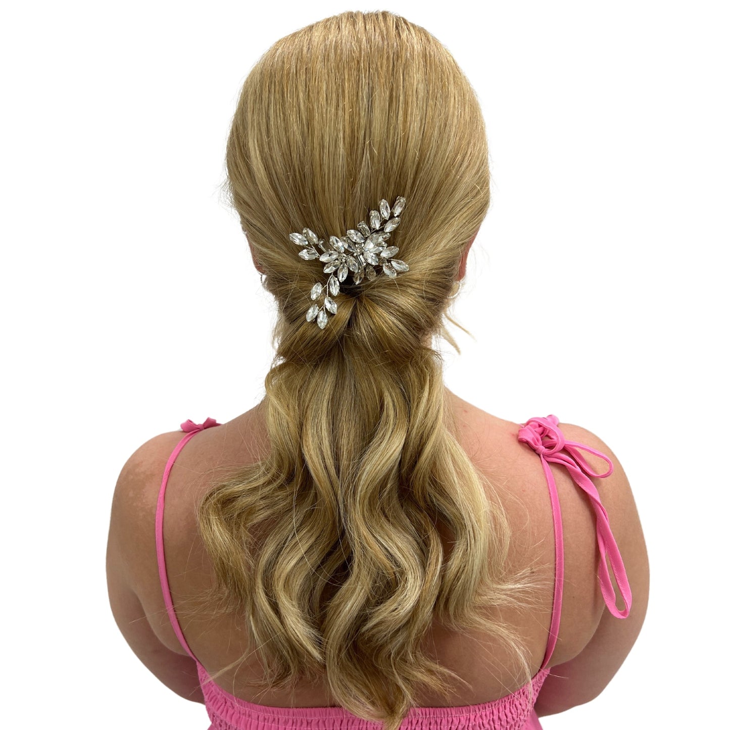 Horquilla de cristal con forma de vid