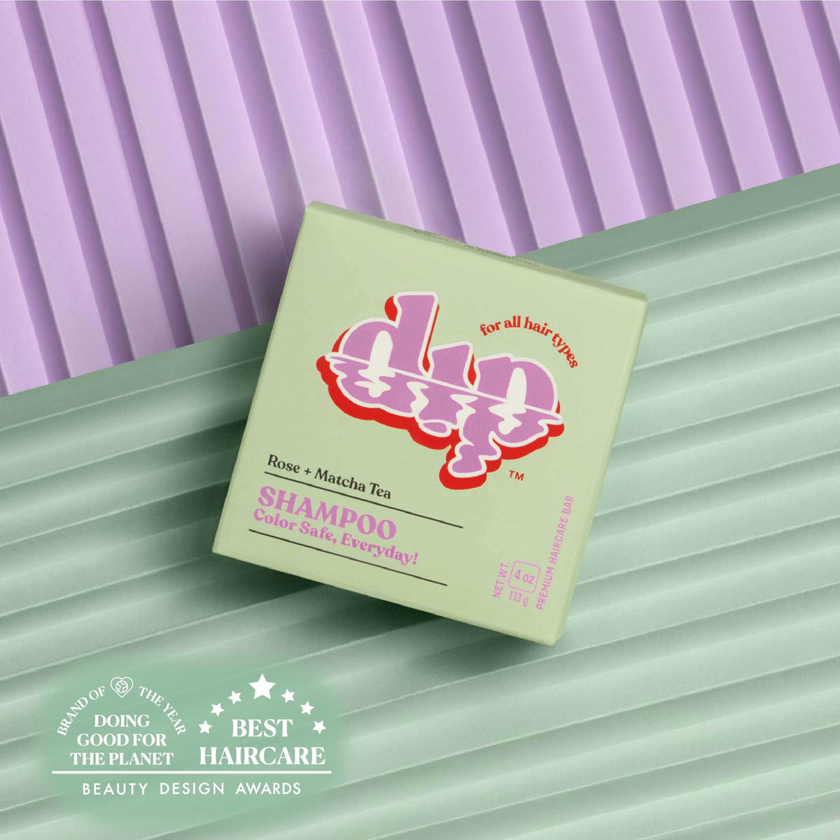 Champú protector del color para uso diario - Rosa y té matcha