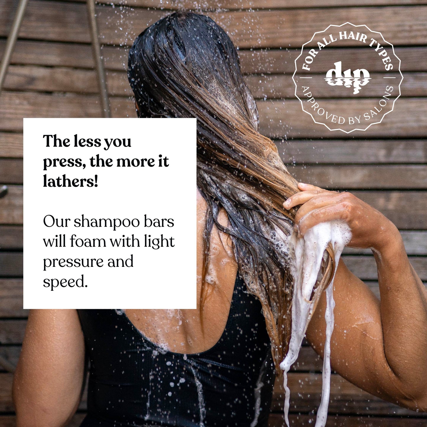 Mini Dip Color Safe Shampoo Bar for Every Day - Rosewater & Jasmine