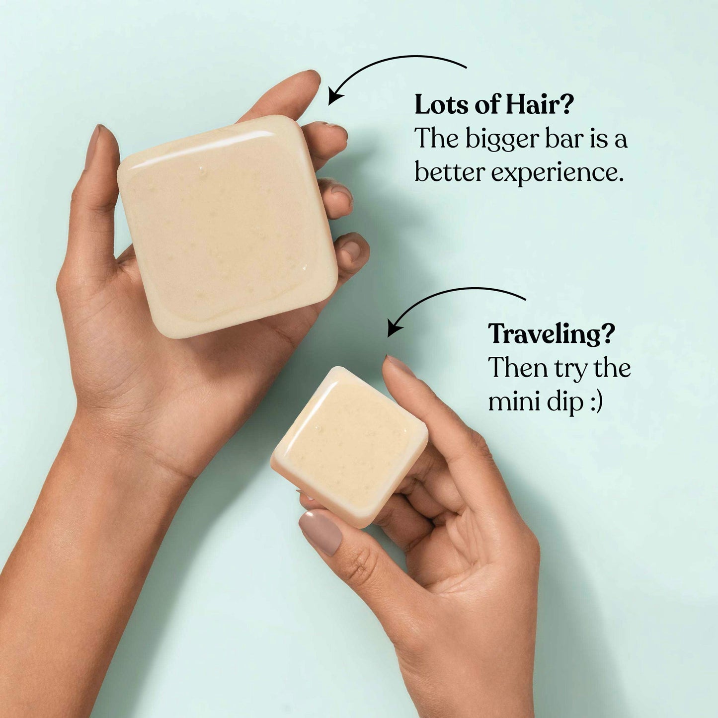 Mini Dip Color Safe Shampoo Bar for Every Day - Rosewater & Jasmine