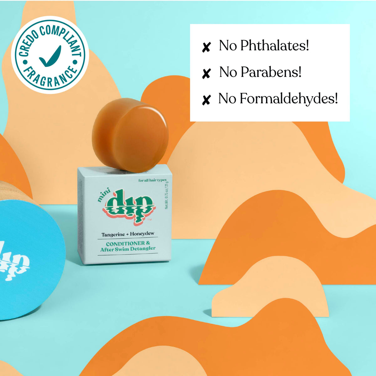 Acondicionador Mini Dip y desenredante para después de nadar - Mandarina y melón dulce