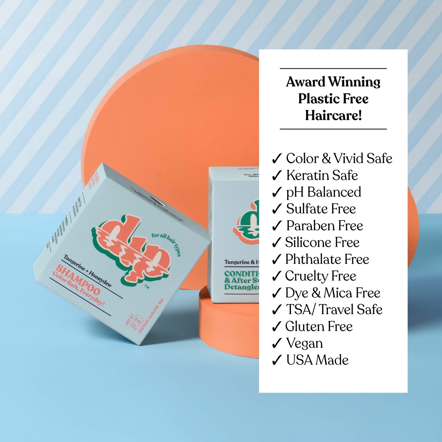 Color Safe Shampoo Bar for Every Day - Tangerine & Honeydew