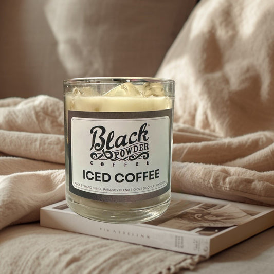 Doodlations Boutique Candle | Black Powder Iced Coffee