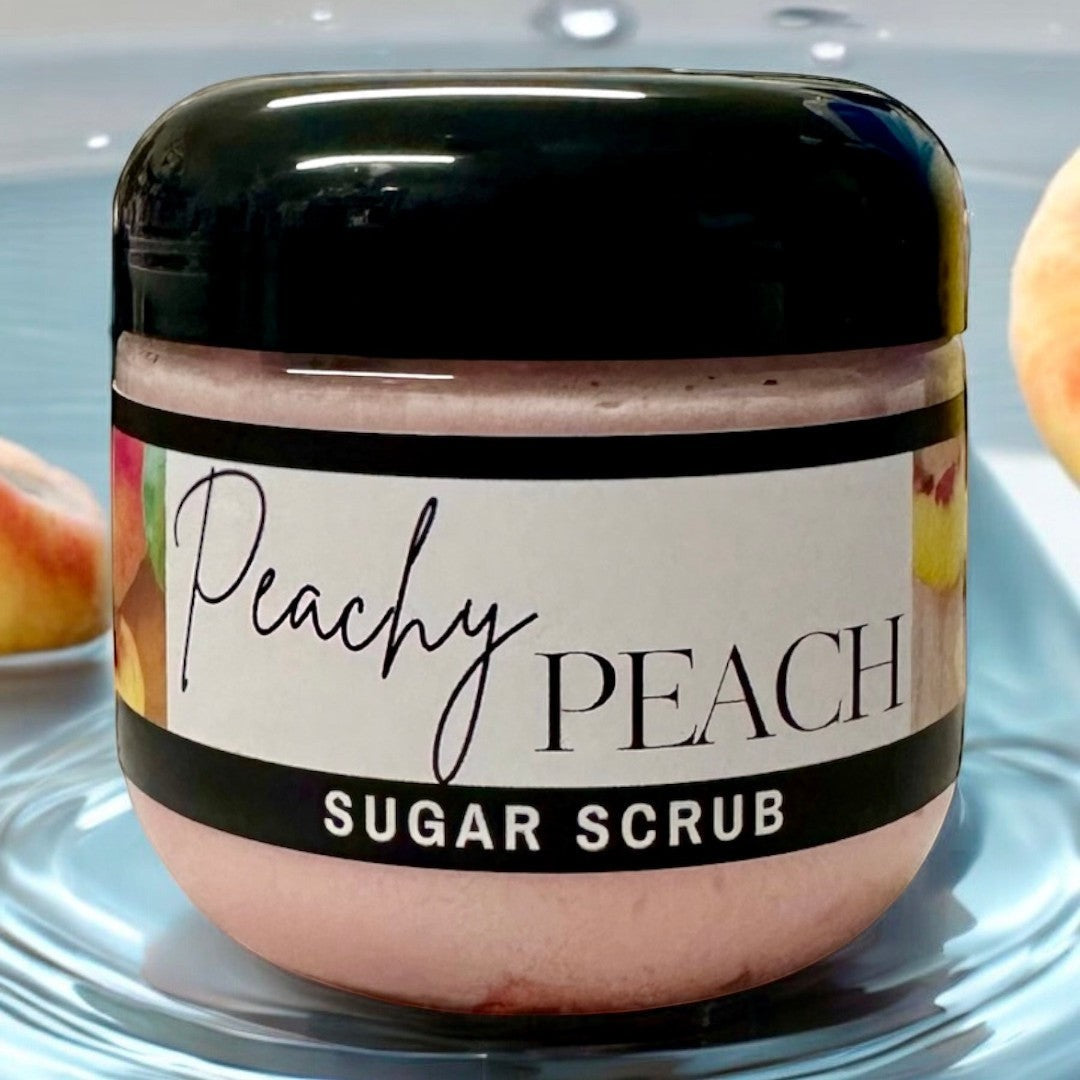 Exfoliante de azúcar y melocotón