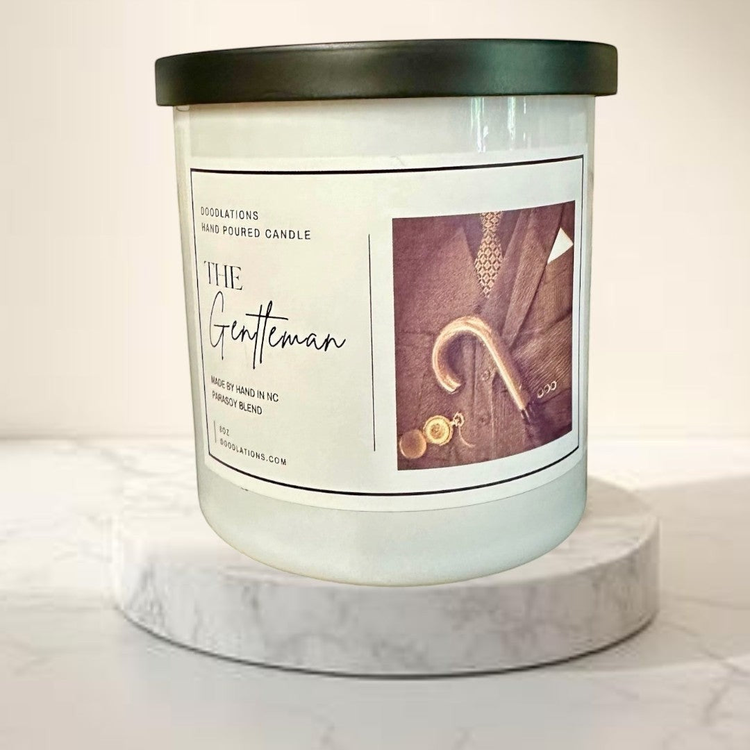 Doodlations Boutique Candle | The Gentleman