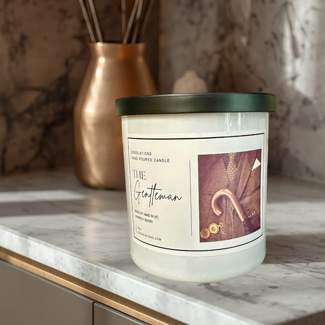 Doodlations Boutique Candle | The Gentleman
