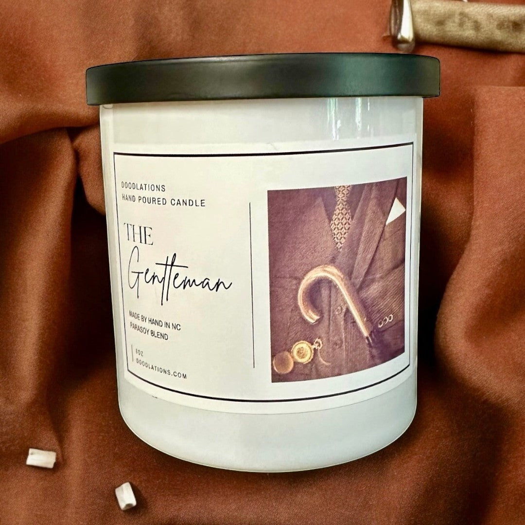 Doodlations Boutique Candle | The Gentleman