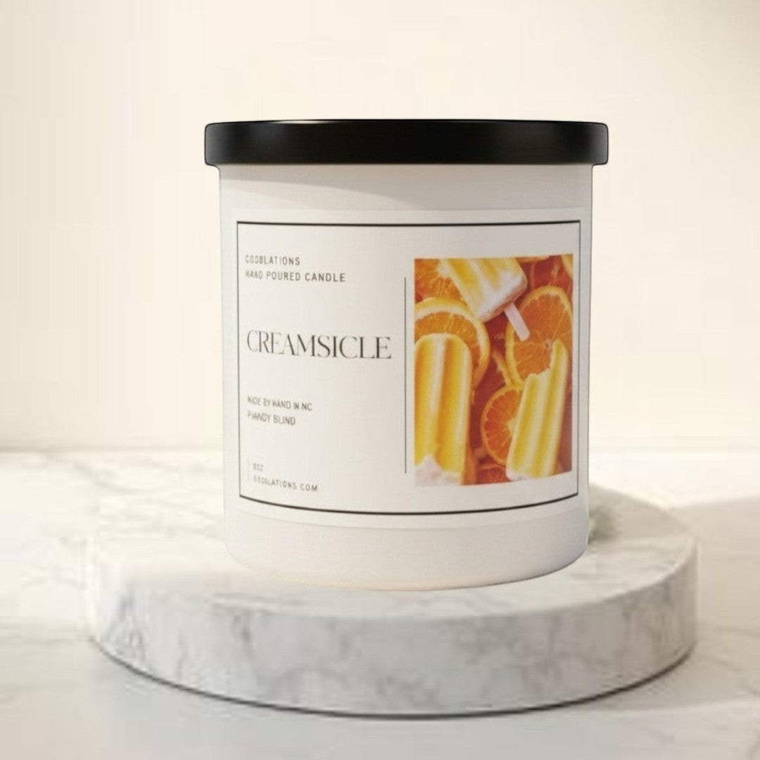 Doodlations Boutique Candle | Creamsicle