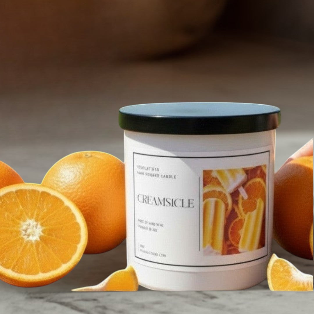 Doodlations Boutique Candle | Creamsicle