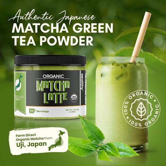 Organic Matcha Latte Pure Japanese Tea Blend