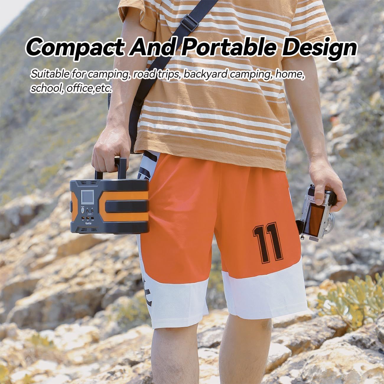 Portable Power Station 200W CPAP Backup Battery for Camping Emergency