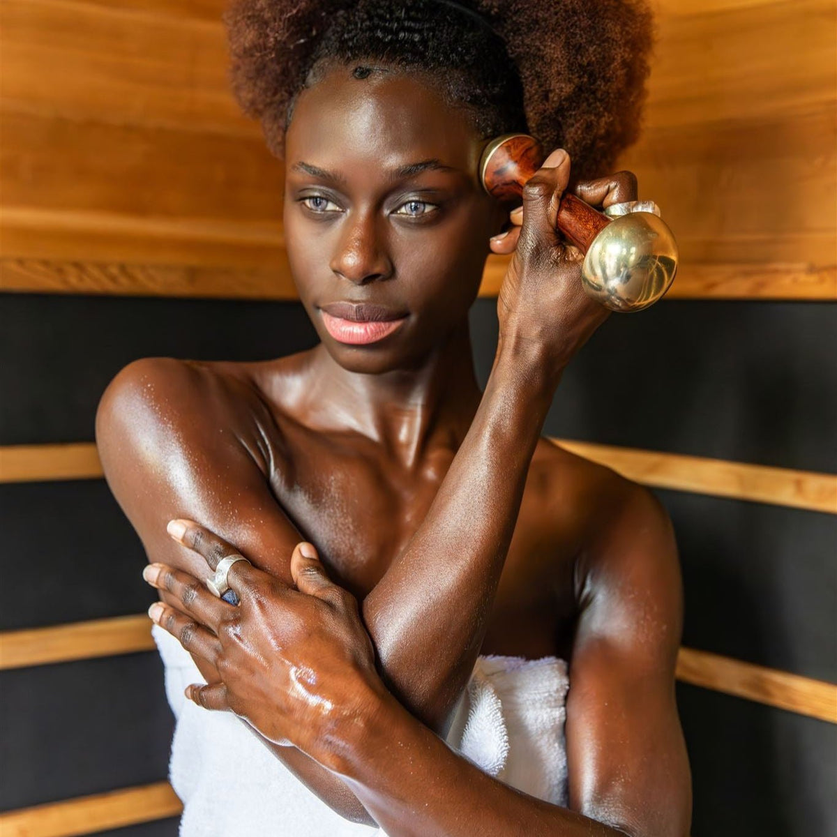 Dual - Dome Kansa Wand | Ayurvedic Tool for Detoxification | Daily Health & Beauty
