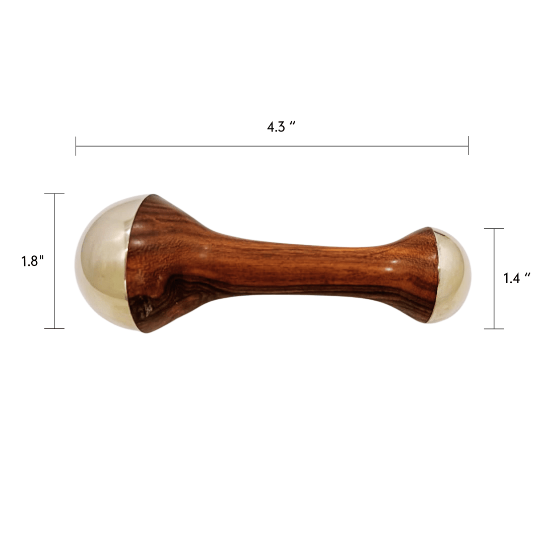 Dual - Dome Kansa Wand | Ayurvedic Tool for Detoxification | Daily Health & Beauty