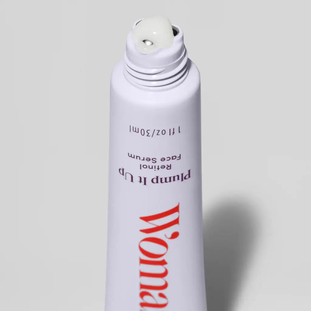 Womaness - Plump It Up - Gentle Retinol Face Serum with Rollerball: 1 oz